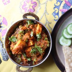 A picture of Paneer Matar Masala.
