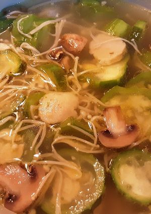 Foto resep Sayur Oyong Jamur Bakso Udang