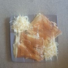 A picture of Mild Cheddar Cheese Ham Breville Toasties.