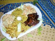A picture of couscous and eggs