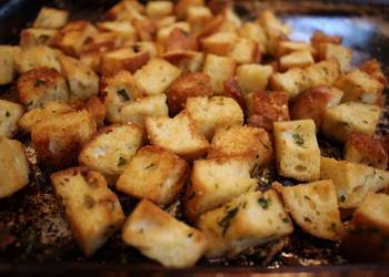 Without Fail Make Recipe Garlic Parmesan Croutons Delicious Steady