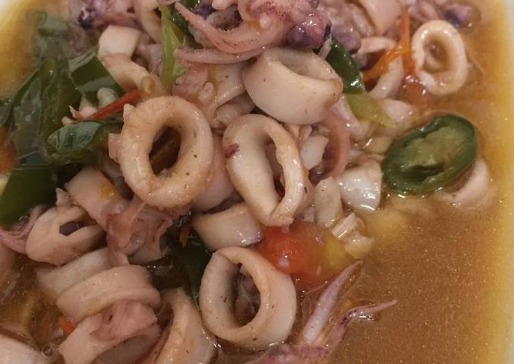 Cumi Cabe Ijo Saus Tiram