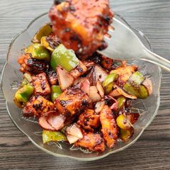 A picture of Dry chilli paneer.