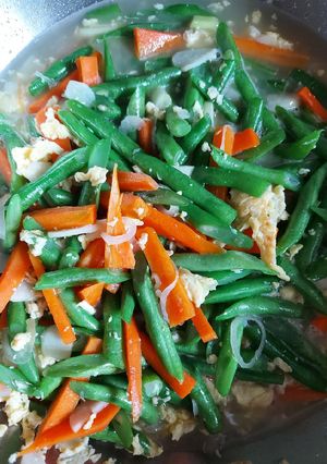 Foto resep Orak Arik Buncis Telur