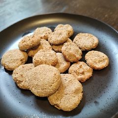Oat cookie with coconut 🥥 and banana 🍌 A picture of Oat cookie with coconut 🥥 and banana 🍌.