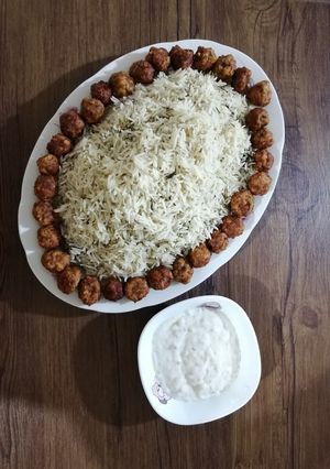 عکسی از دستور شوید پلو با گوشت قلقلی