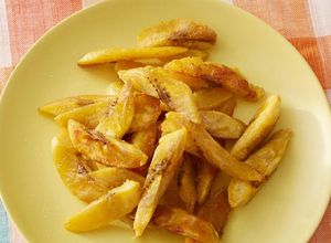 Zdjęcie przepisu Frytki z bananów.