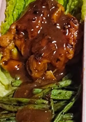 Foto resep Steak Ayam dan Buncis Panggang