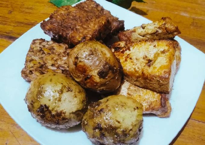 Cara Membuat Bacem tempe,tahu dan telur Untuk Pemula