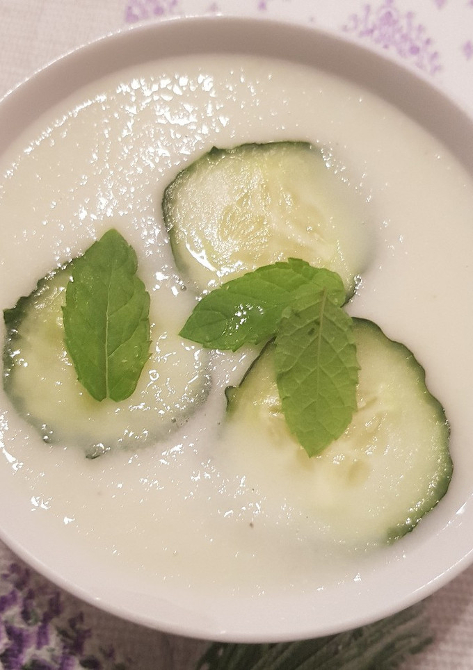 Una foto de Sopa de pepino