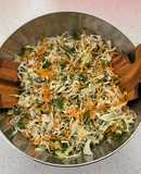 Ensalada napolitana con cilantro