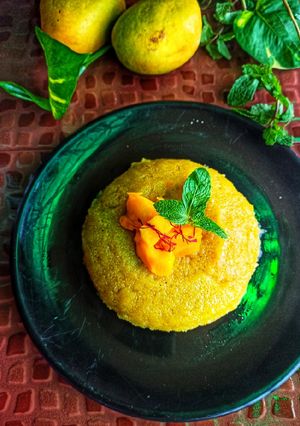 A picture of Mango rava halwa.