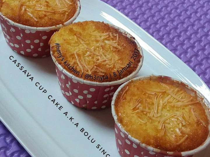 Resep Bolu Singkong (Cassava Cup Cake) Anti Gagal