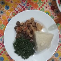 A picture of Wet fried gut(matumbo).
