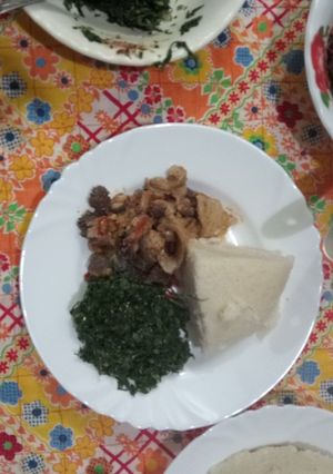 A picture of Wet fried gut(matumbo).