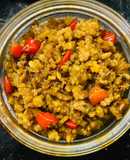 Thịt heo bằm chưng mắm tôm sả riềng ớt