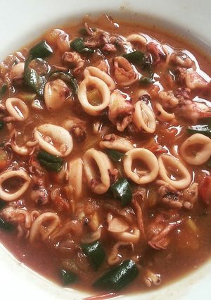 Foto resep Cumi Saus Padang