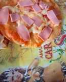 Pizza con tortilla de harina