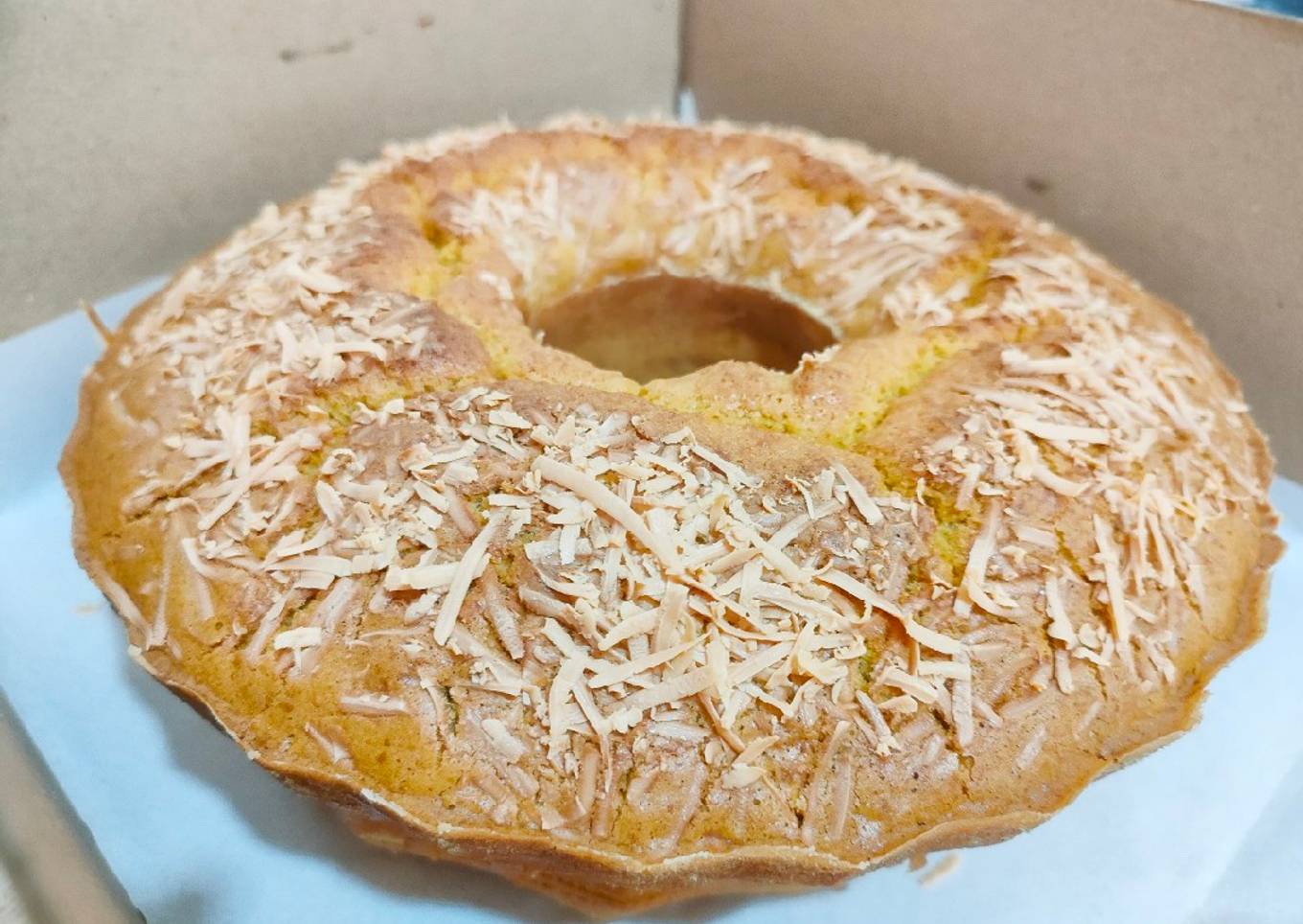 Cake Labu Keju Sugarless dan Gluten Free