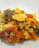 Pechuga y verduras a la cúrcuma