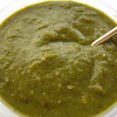 A picture of Hubbalicious' Poblano-Habanero Hot Sludge.