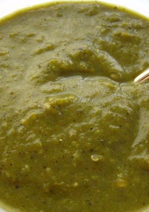 A picture of Hubbalicious' Poblano-Habanero Hot Sludge.