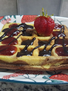 Una foto de Waffles Marmolados sin harina 0000
