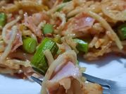 Una foto de pasta esparragos
