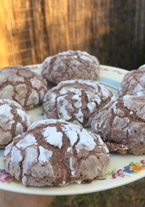 Una foto de Galletitas craqueladas de chocolate