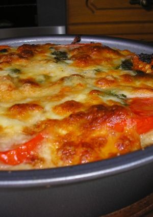 Parmezános húsos lepény recept fotója