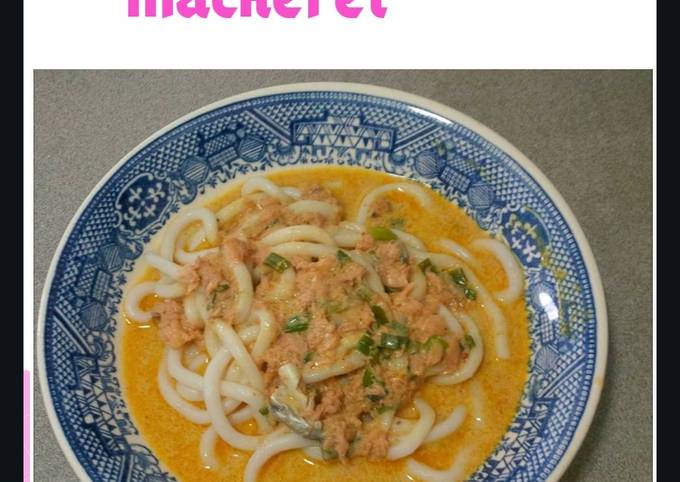 Cara Membuat Lakse udon mackerel Yang Sederhana