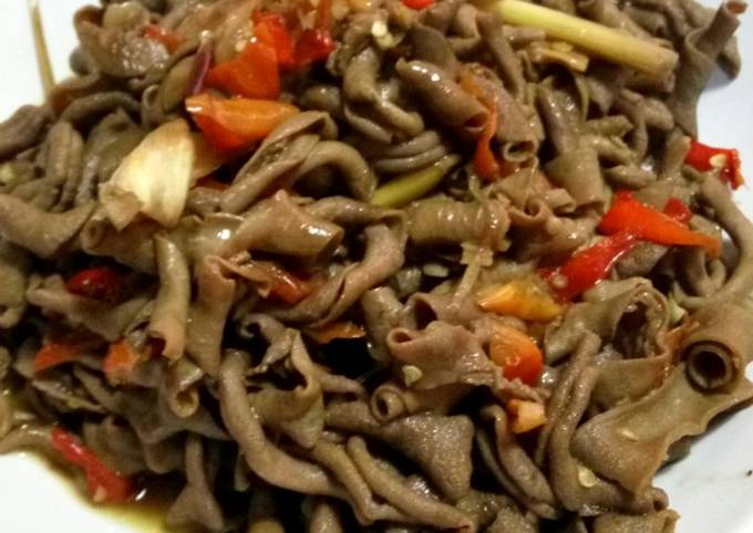 Resep Oseng pedas usus ayam Anti Gagal