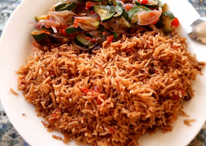 Recipe of Favorite Zuchinni veges with beef pilau