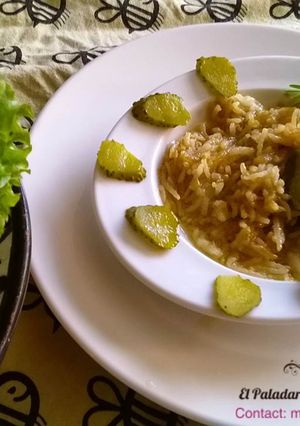 Una foto de Arroz Verde picante