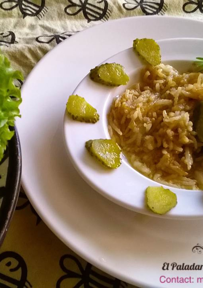 Una foto de Arroz Verde picante