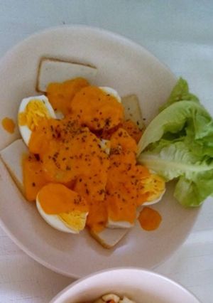 Foto resep Telur rebus saus tomat