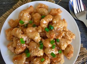 Foto resep Ayam Tepung Saos Lemon Madu