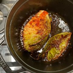 A picture of Charred cabbage.