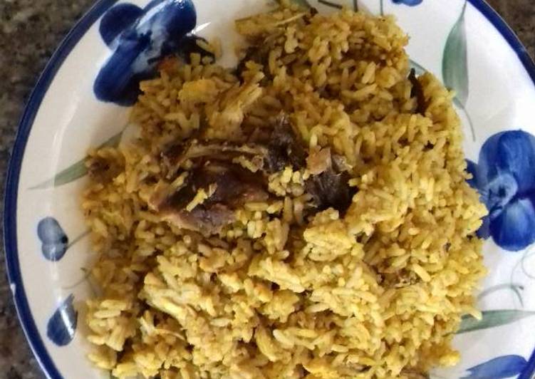 Easiest Way to Prepare Appetizing Banga rice,with dry fish | This is Recipe So Favorite You Must Test Now !!