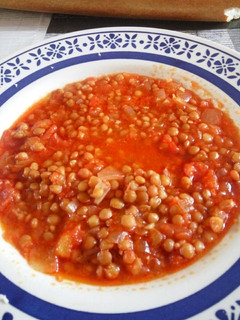 Una foto de Lentejas con sobrasada