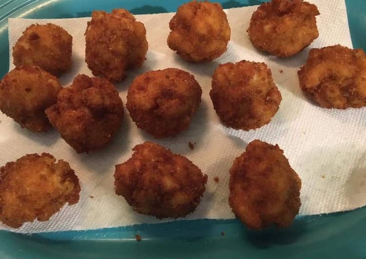 Easiest Way to Cook Tasty Deep Fried Mac N Cheese Bites