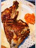 Chinese style chicken Raan with Red Onion pickle