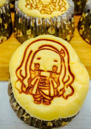 【親子共廚】鬼滅の刃杯子蛋糕🍰 的食譜成品照片