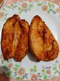 Pechuga de pollo en freidora bien sazonada