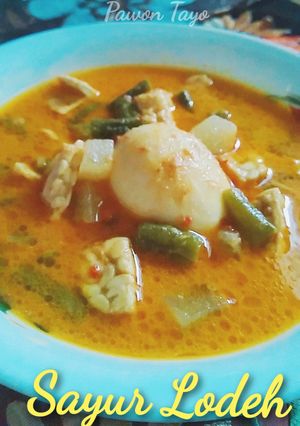 Foto resep Sayur Lodeh Labu Siam, Kacang Panjang, Telur, Tahu Tempe