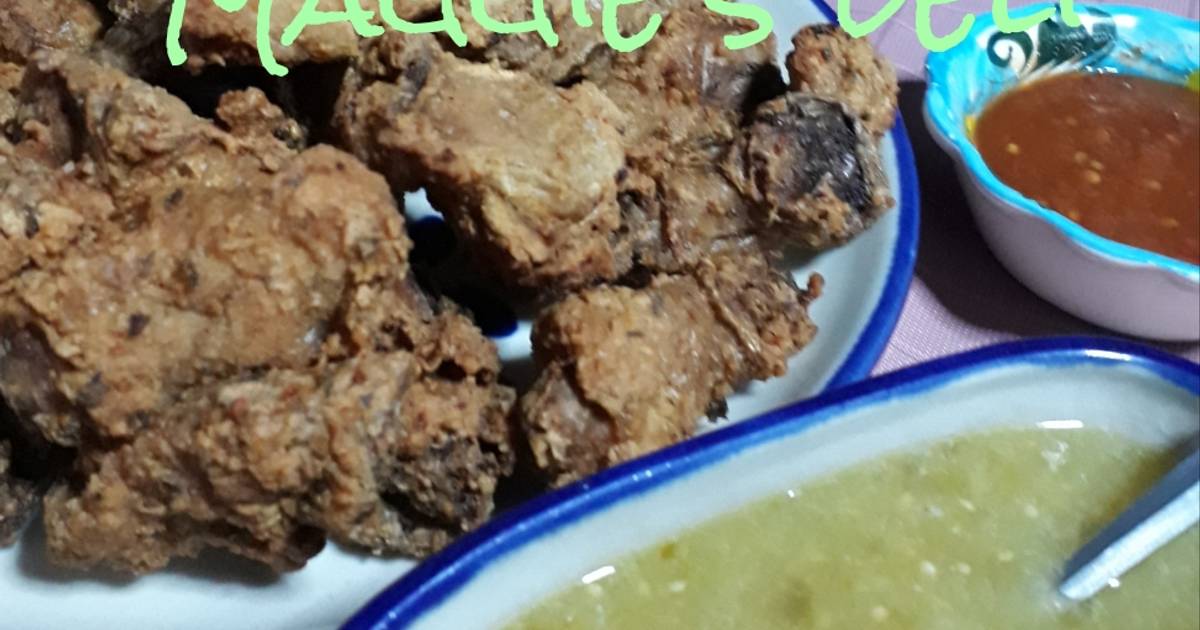 Pescuezos de pollo fritos Receta de Maggie- Cookpad