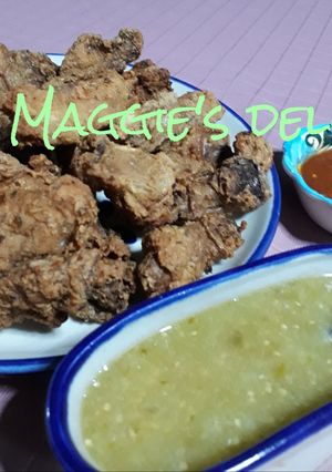 Una foto de Pescuezos de pollo fritos