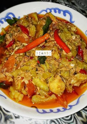 Foto resep Oseng Pare Tuna Pedas