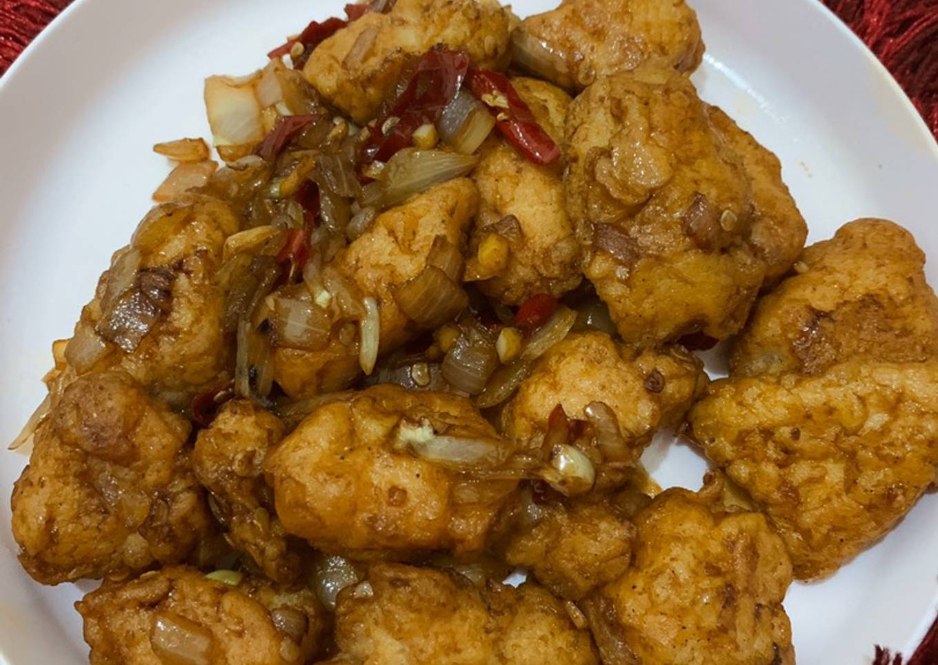 Ayam goreng tepung saos tiram