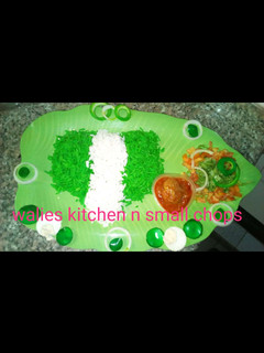 A picture of Nigeria map rice.